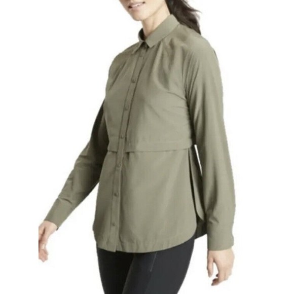 Athleta XXS olive Northstar Shirt - Picture 2 of 8
